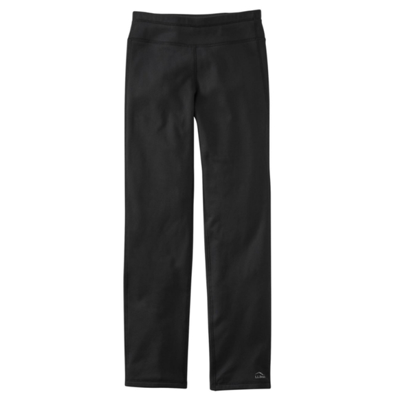 L.L. Bean Women's PrimaLoft ThermaStretch Fleece Pants, Mid-Rise Straight-Leg - Picture 3 of 16